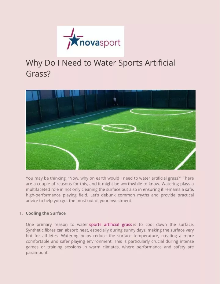 why do i need to water sports artificial grass