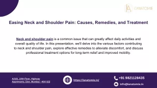 Easing Neck and Shoulder Pain Causes, Remedies, and Treatment