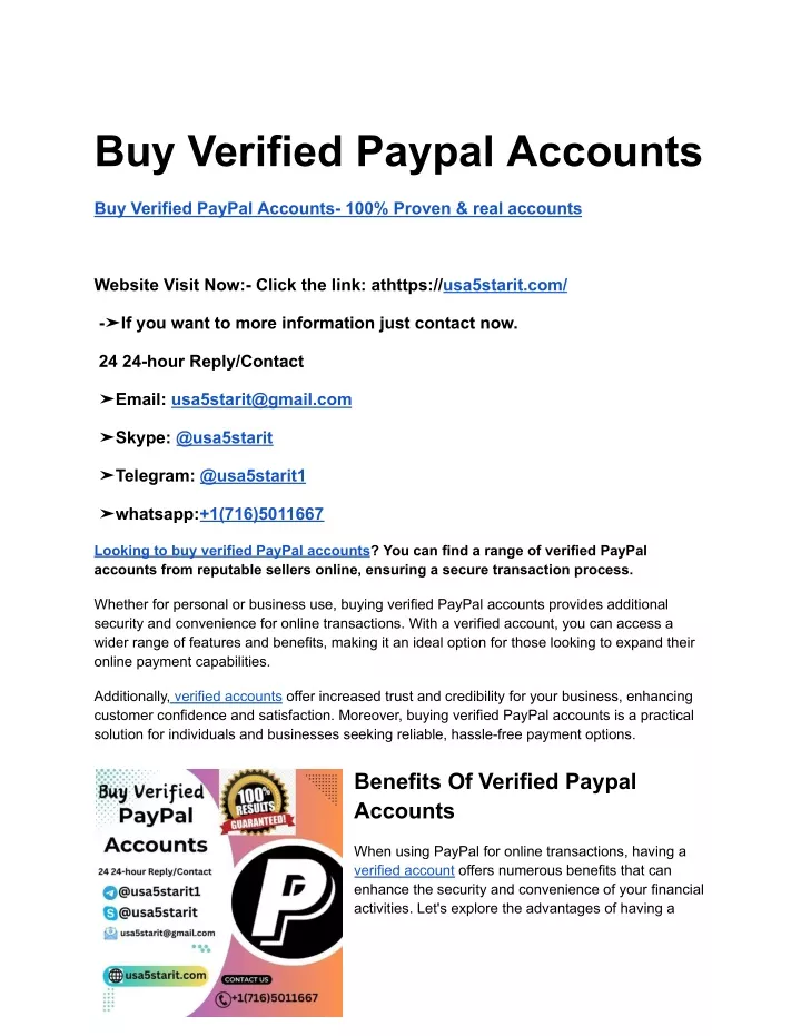 buy verified paypal accounts