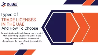 Types Of Trade Licenses In The UAE And How To Choose