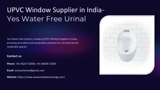 UPVC Window Supplier in India, Best UPVC Window Supplier in India