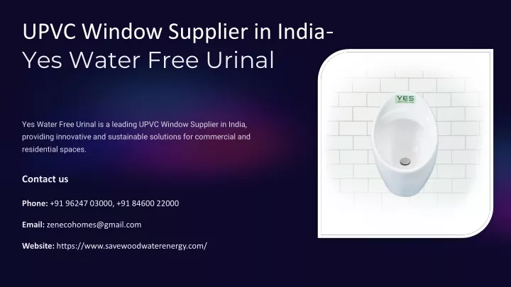 upvc window supplier in india yes water free