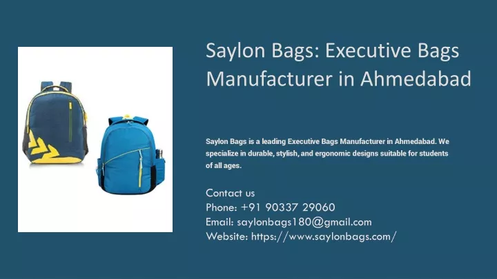 saylon bags executive bags manufacturer