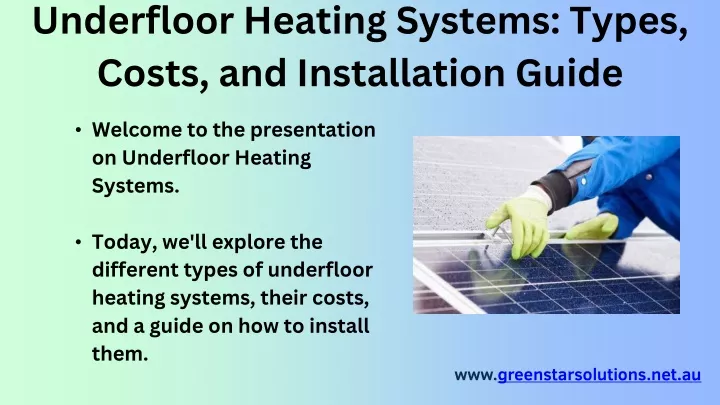 underfloor heating systems types costs