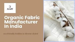 Organic fabric manufacturer in india