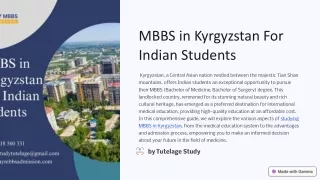 Top Medical Universities for MBBS in Kyrgyzstan