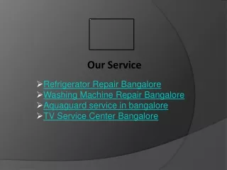 Refrigerator Repair Bangalore
