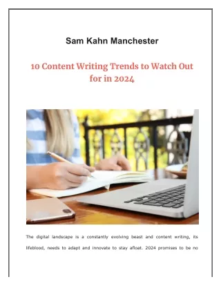 Content Writing Trends in 2024