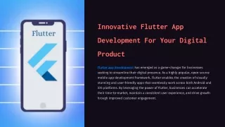 Flutter APP Development Company in USA