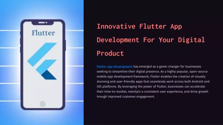 innovative flutter app development for your