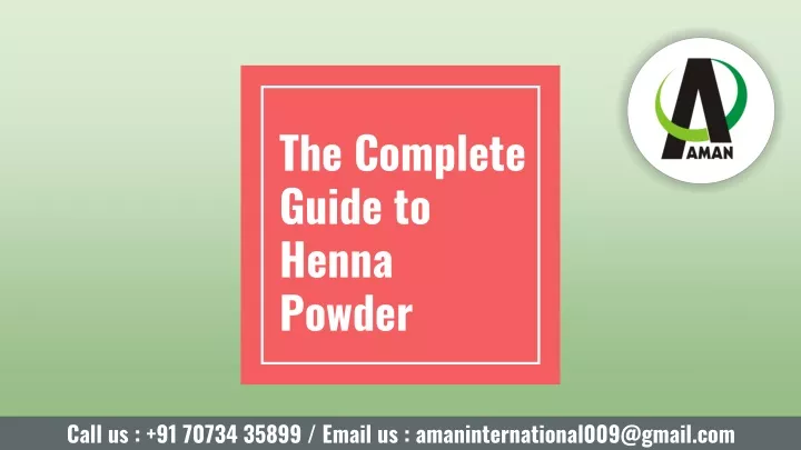 the complete guide to henna powder