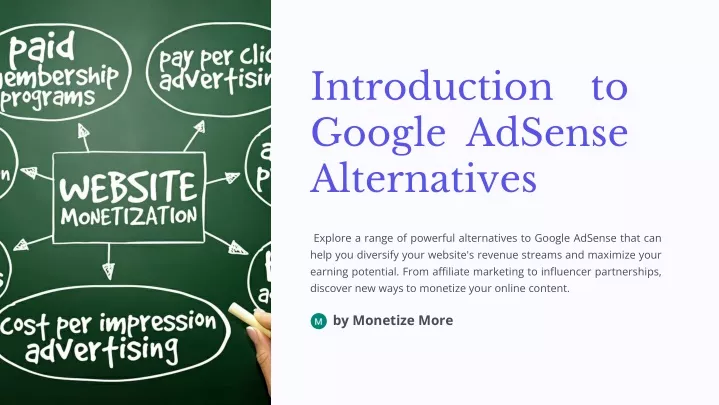 introduction to google adsense alternatives
