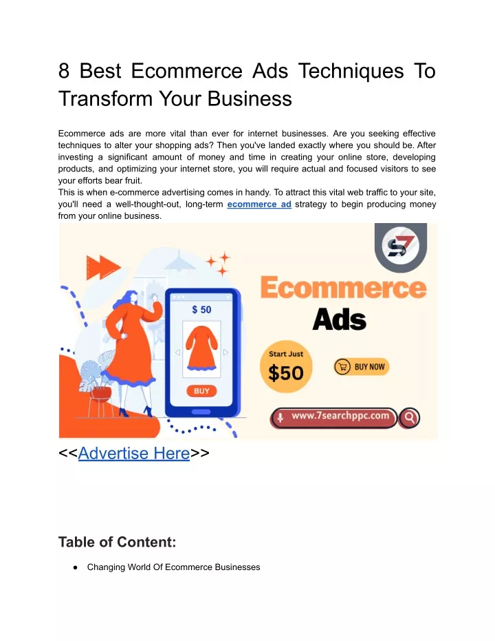 8 best ecommerce ads techniques to transform your