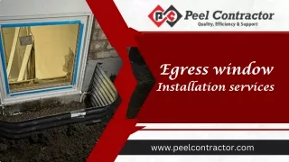 EGRESS WINDOW | INSTALLATION IN BRAMPTON - PEEL CONTRACTOR