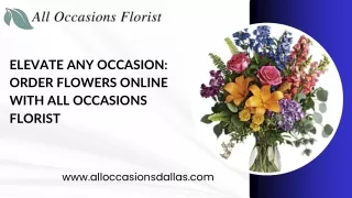 Floral Elegance Delivered with All Occasions Florist Online Ordering