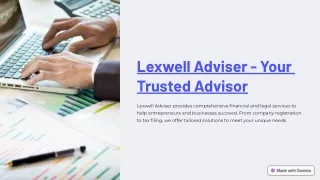 Lexwell Adviser Your Trusted Advisor