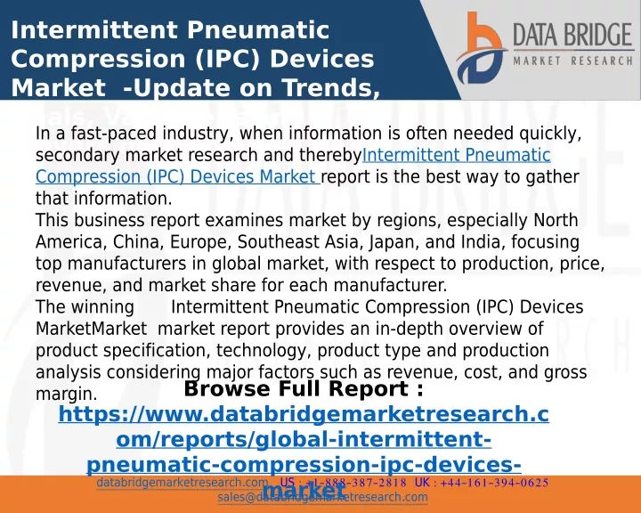 intermittent pneumatic compression ipc devices