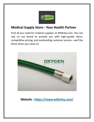 Medical Supply Store - Your Health Partner