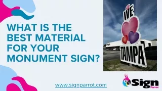 Choosing the Best Material for Your Monument Sign