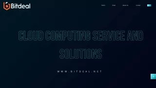 Cloud Computing Service And Solutions
