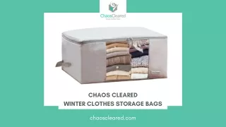 Winter Clothes Storage Bags | Chaos Cleared