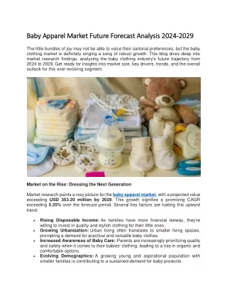 baby apparel market