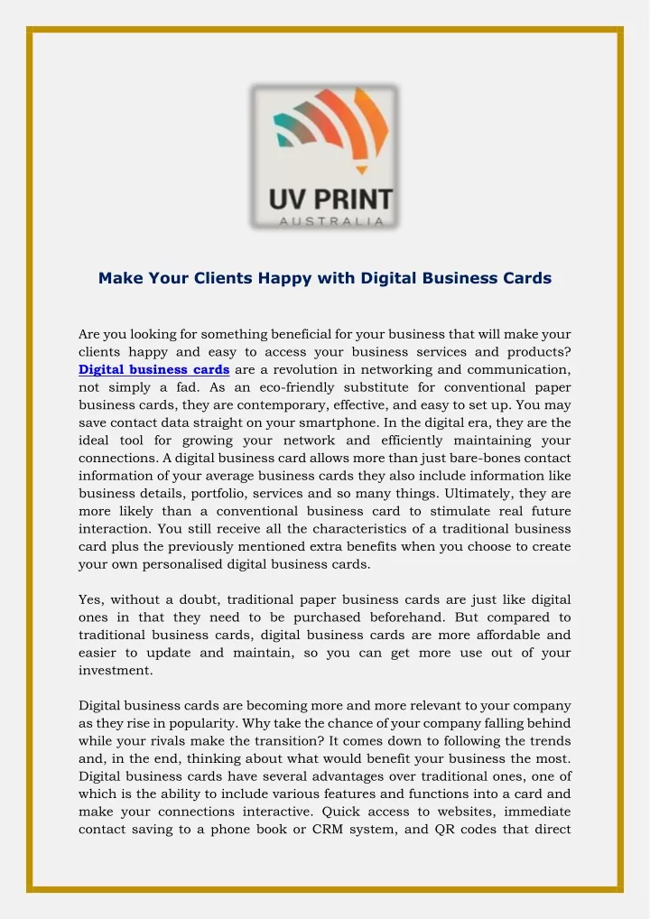 make your clients happy with digital business