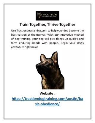 Train Together, Thrive Together