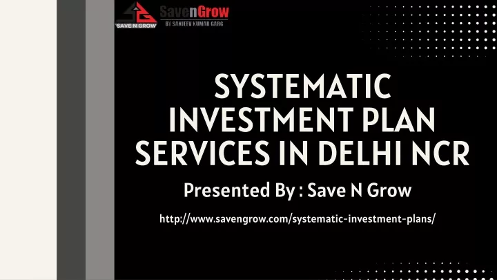 systematic investment plan services in delhi ncr