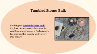 Tumbled Stones Bulk