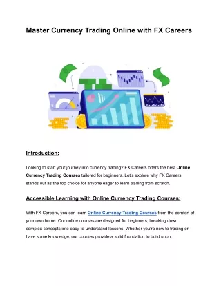 Online Currency Trading Courses