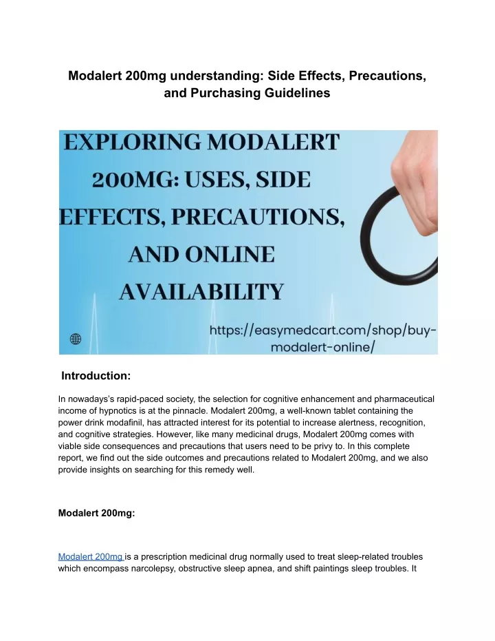 modalert 200mg understanding side effects