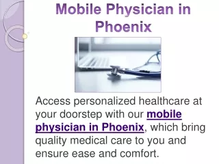 Mobile Physician in Phoenix