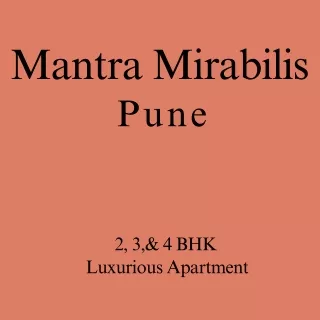 Mantra Mirabilis Pune Brochure