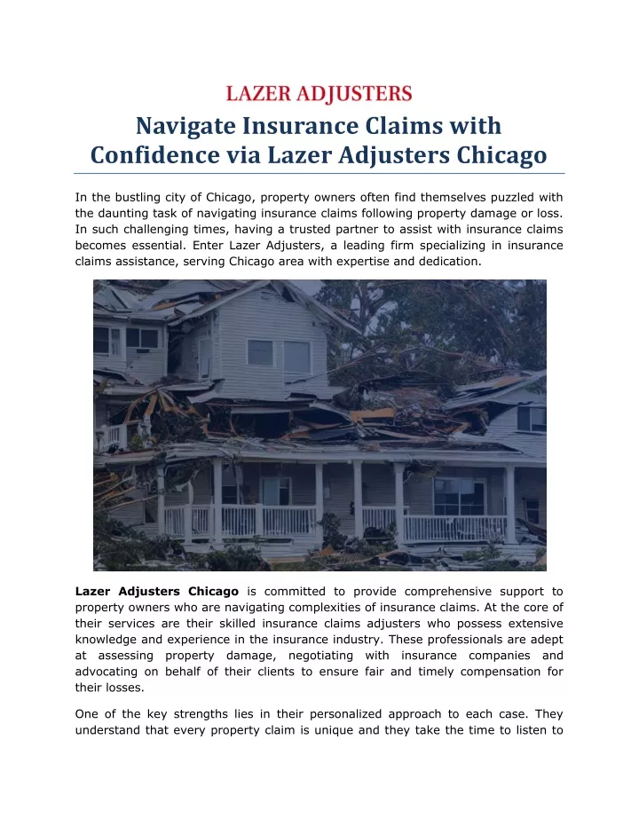 navigate insurance claims with confidence