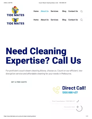 Couch Steam Cleaning Altona | Tide Mates