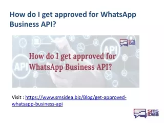 How do I get approved for WhatsApp Business API?