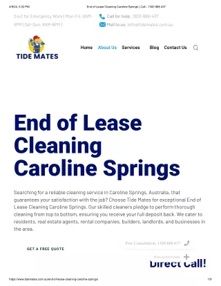 End Of Lease Cleaning Caroline Springs | Tide Mates