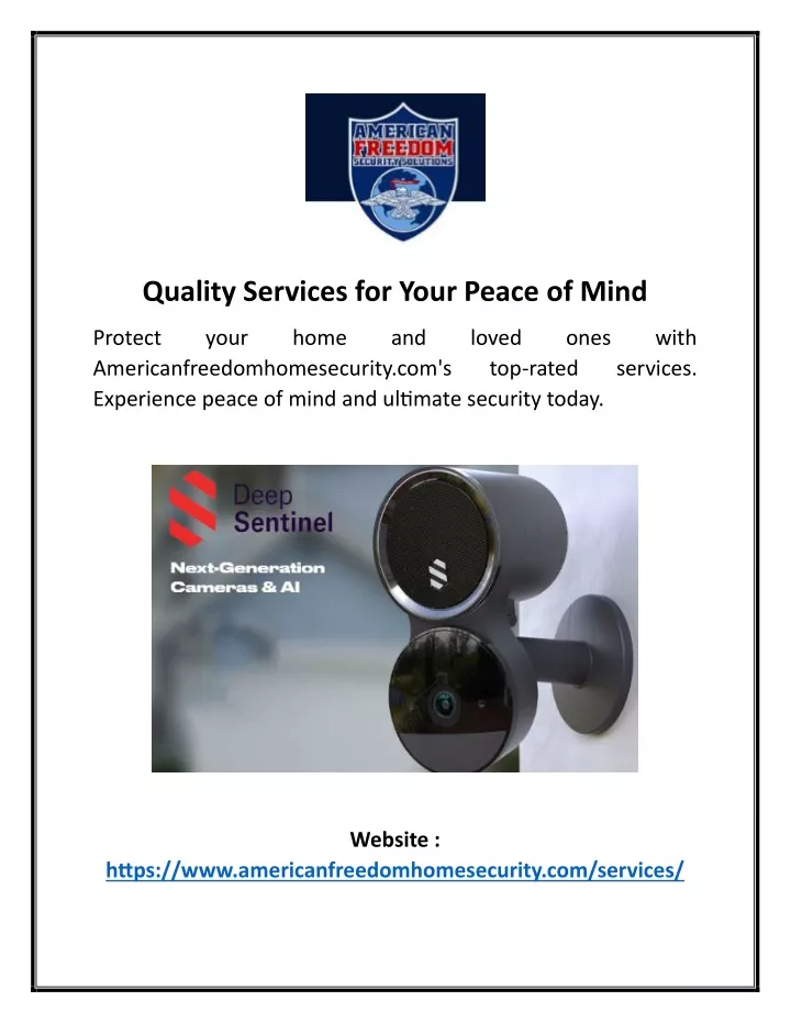 Ppt - Americanfreedomhomesecurity.com Powerpoint Presentation, Free 