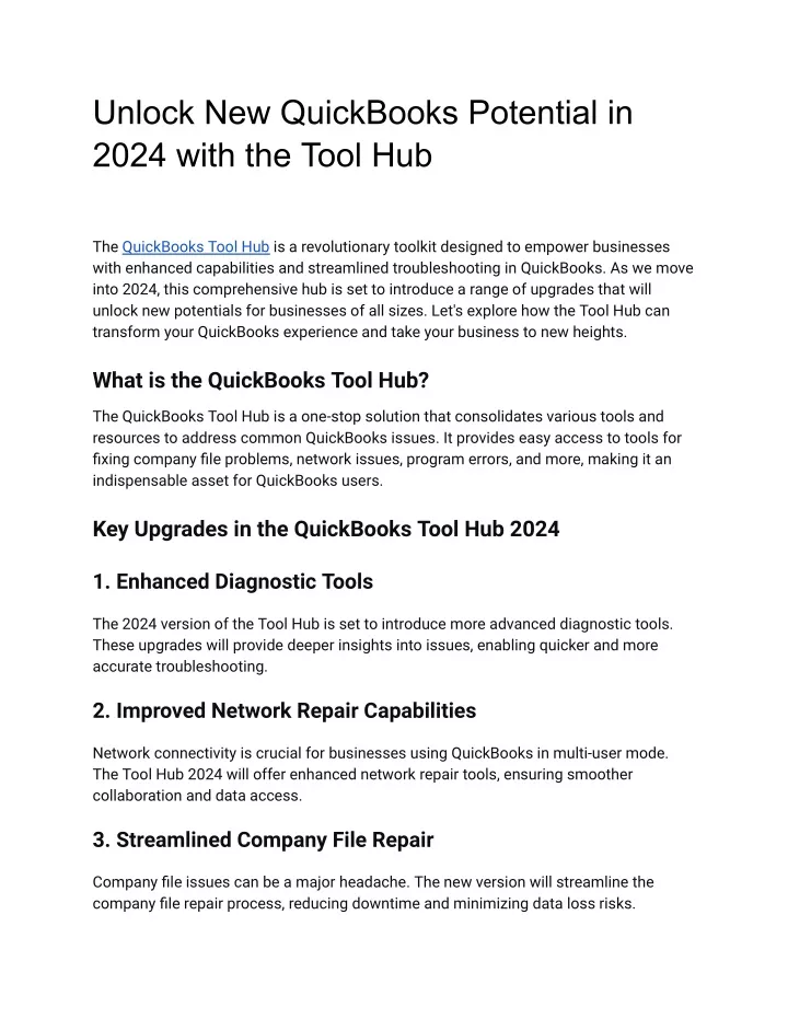 unlock new quickbooks potential in 2024 with