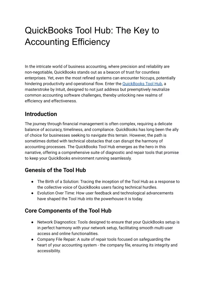 quickbooks tool hub the key to accounting