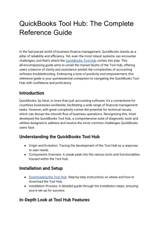 QuickBooks Tool Hub_ The Complete Reference Guide