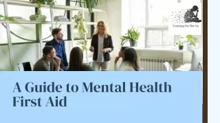 Mental Health First Aid Training | Training On The Go