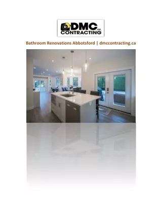 Bathroom Renovations Abbotsford | dmccontracting.ca