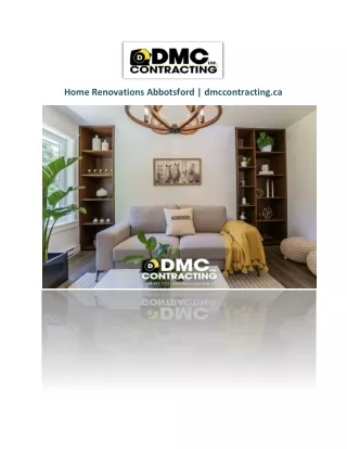 Home Renovations Abbotsford | dmccontracting.ca