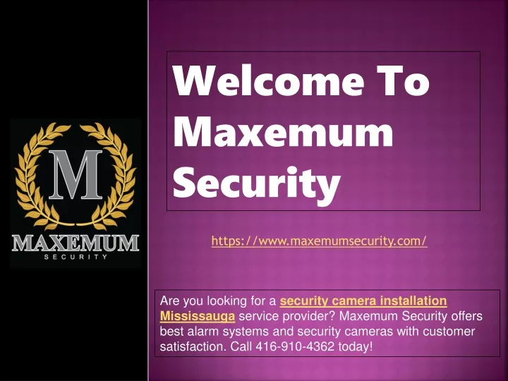 welcome to maxemum security