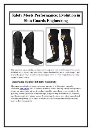 Safety Meets Performance Evolution in Shin Guards Engineering