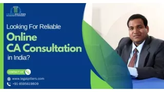 Looking For Reliable Online CA Consultation in India