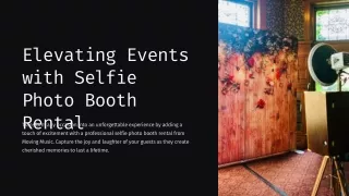 Elevating Events with Selfie Photo Booth Rental