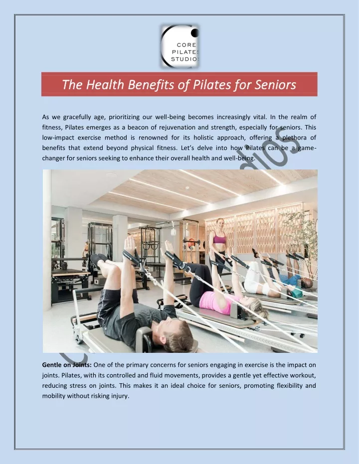 the health benefits of pilates for seniors